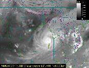 Tropical Cyclone Mala in the Water Vapor Channel, from FY-2